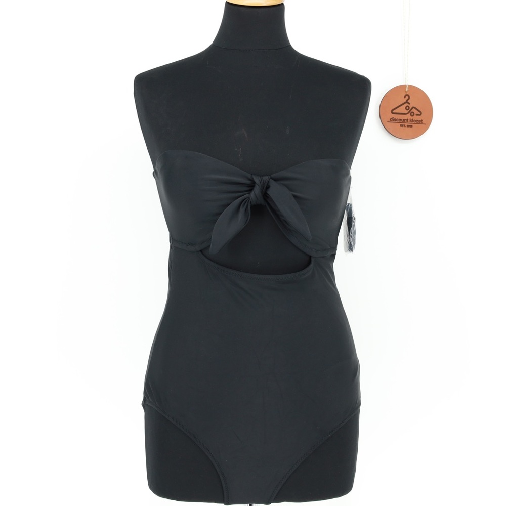 Aerie Cutout One Piece Swimsuit‎ Tie Front Detachable Strap Full Coverage Medium